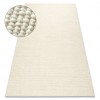 Covor bej NEPAL 2100 naturala, crema - din lana, fata-verso, 80x150 cm