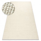 Covor bej NEPAL 2100 naturala, crema - din lana, fata-verso, 160x220 cm