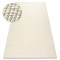 Covor bej NEPAL 2100 naturala, crema - din lana, fata-verso, 80x150 cm