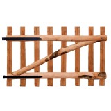 Cumpara ieftin Poarta de gard simpla, din lemn de alun, 100 x 60 cm