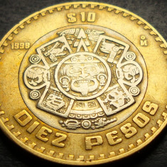 Moneda bimetalica 10 PESOS - MEXIC, anul 1998 * cod 5141