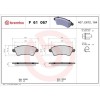 Placute frana Citroen Xsara (N1) 04.97-12.05; Peugeot 206 Cc (2d) 09.00-12.08, 206 Liftback (2a/C) 08.98-12.12, Fata, BREMBO
