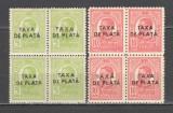 Romania.1918 Porto:Tipografiate-supr. TAXA DE PLATA bloc 4 TR.258