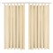 vidaXL Draperii micro-satin cu bride, 2 buc, 140 x 245 cm, bej 132218