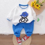 Trening alb cu albastru pentru baietei - Cuttie (Marime Disponibila: 2 ani), Superbaby