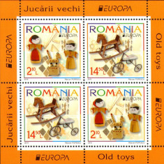 ROMANIA 2015 EUROPA CEPT - Jucarii vechi Bloc Tip I LP.2063a MNH**