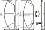 Set placute frana,frana disc HYUNDAI GETZ (TB) (2002 - 2010) BOSCH 0 986 494 620