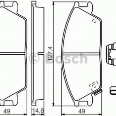 Set placute frana,frana disc HYUNDAI ACCENT III (MC) (2005 - 2010) BOSCH 0 986 494 620