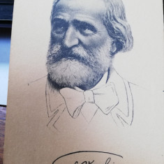 Carte postala Giuseppe Verdi, necirculata, ed. Stengel, litografie, perfecta