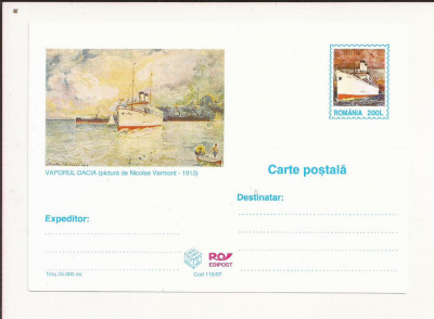 Carte Postala - Constanta - Vaporul Dacia , necirculata 1997 foto