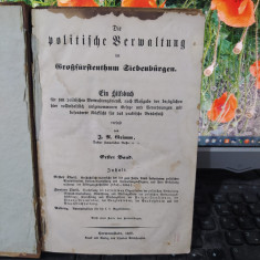 Die politische Berwaltung im Grossfurstenthum Siebenburgen vol. 1 Sibiu 1856 193