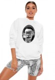 Hanorac dama alb - Dali - The Watcher - L, THEICONIC