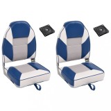VidaXL Set cu scaun pentru barcă, pliabil, 4 piese, spătar &icirc;nalt