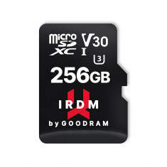 Card de Memorie MicroSD GoodRam IDRM U3 256 GB, Video Speed V30, Filmare 4K, Adaptor SD foto