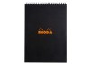 Blocnotes A4, spirala 80 file, Rhodia Classic, black