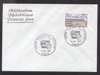 France 1973 Telephone central FDC K.414 foto