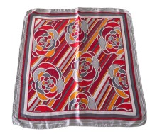 BANDANA VINTAGE DIN MĂTASE NATURALA FINA