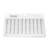 Set de 5 unități: Capăt de freză de diamant pentru cuticule, con rotunjit, br&acirc;u albastru, 855/025B