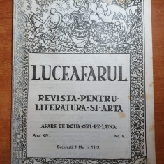 luceafarul 1 mai 1919-cartile reginei maria,n. crainic,v. parva