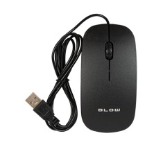 Mouse optic USB, BLOW MP-30, 1000DPI, cablu USB de 1.5m, negru