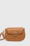 Answear Lab poseta de piele culoarea rosu