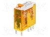 Releu electromagnetic, 12V AC, 15A, DPDT, serie 46.52, FINDER - 46.52.8.012.0054
