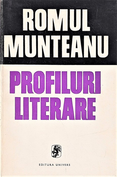 Profiluri Literare Romul Munteanu 1972