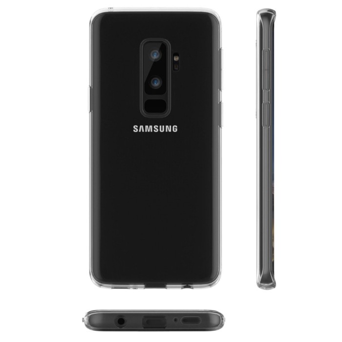 Husa flippy compatibila cu samsung a8 2018 0.3 mm tpu transparent