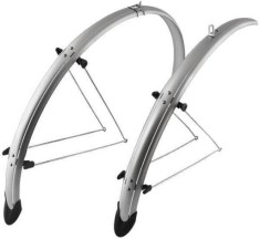 Set 2 aparatori roti biciclete, Orion 26&quot; / 58mm OR-type, culoare argintiu Cod:B108