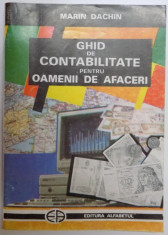 GHID DE CONTABILITATE PENTRU OAMENII DE AFACERI de MARIN DACHIN, 1993 foto