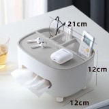 Desktop tissue box + gray, Flippy