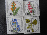 Serie timbre flora flori plante Berlin stampilate, Stampilat