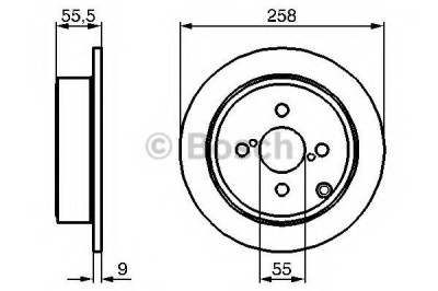 Disc frana TOYOTA COROLLA Limuzina (E12J, E12T) (2001 - 2008) BOSCH 0 986 479 086 foto