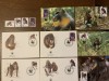 Guineea equatoriala - maimute - serie 4 timbre MNH, 4 FDC, 4 maxime, fauna wwf