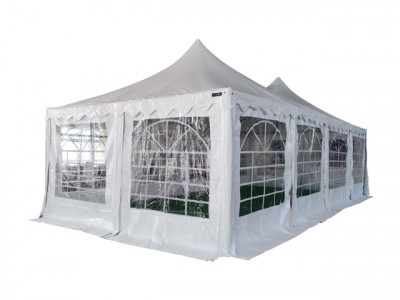 Pagoda 4x8m 500 G/m&amp;sup2; Pvc, Alb - Corturi24 foto