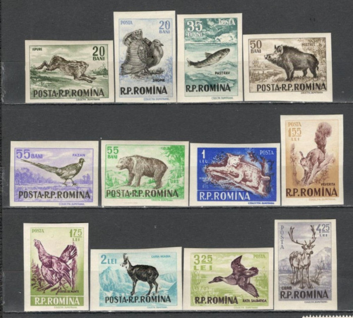 Romania.1956 Vanatoarea nedantelate XR.316