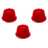 Set 3 Capsule cafea, reutilizabila, reincarcabila, compatibil Dolce Gusto, rosu