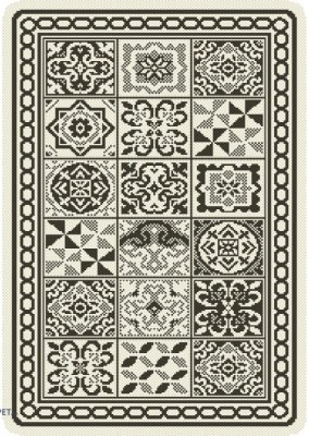 Covor Antiderapant, Flex 19632-08, Gri, 75x200 cm, 1500 gr/mp - 50x80 cm foto