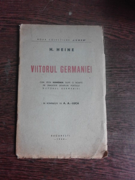 VIITORUL GERMANIEI - H. HEINE