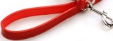 Lesa piele scurta 20 mm/50 cm rosu