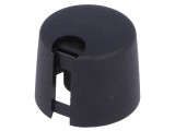 Buton Rotativ OKW Negru cu Indicator, 6mm Ax, Plastic, Compatibil Potentiometre