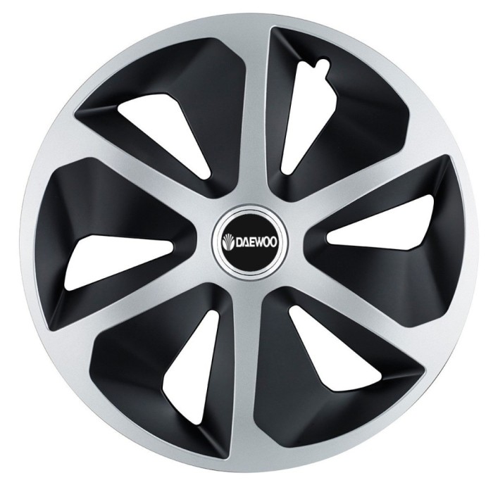 Set 4 capace roti Roco Gri-Negru R17 pentru gama auto Daewoo