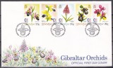 Gibraltar 1995 - Orhidee, FDC, Stampilat