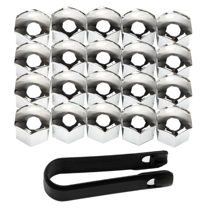 Set 20 capace pentru prezoane de 17mm CROM