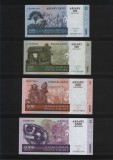 Madagascar set 100 + 200 + 500 + 1000 ariary 2004 unc