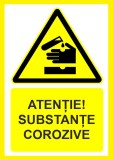 Placuta atentie substante corozive