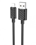 Cablu Date si Incarcare Hoco X88 USB-A la Lightning 2.4A, 1m, Negru