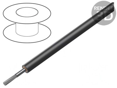 Cablu Electric NSGAF&amp;Ouml;U 6mm&amp;sup2; Negru 3.6kV foto