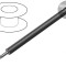 Cablu Electric NSGAF&Ouml;U 6mm&sup2; Negru 3.6kV
