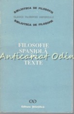Filosofie Spaniola In Texte. Evul Mediu
